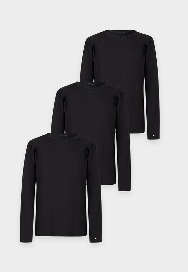 Tommy Hilfiger TEE PREMIUM ESSENTIALS 3 PACK - Pyjama top - black