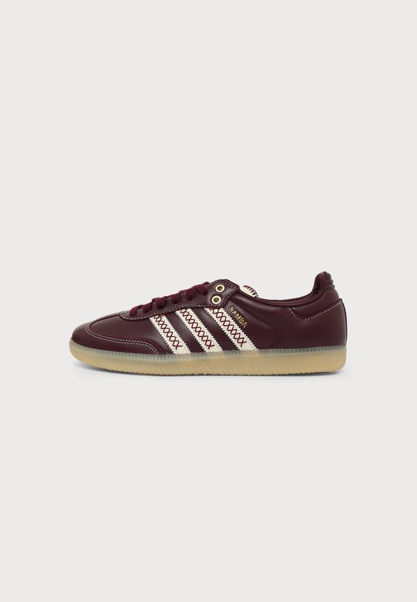 adidas Originals SAMBA OG UNISEX - Trainers - maroon/off white/gum