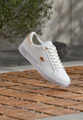 Lacoste POWERCOURT 126 - Trainers - white/light pink
