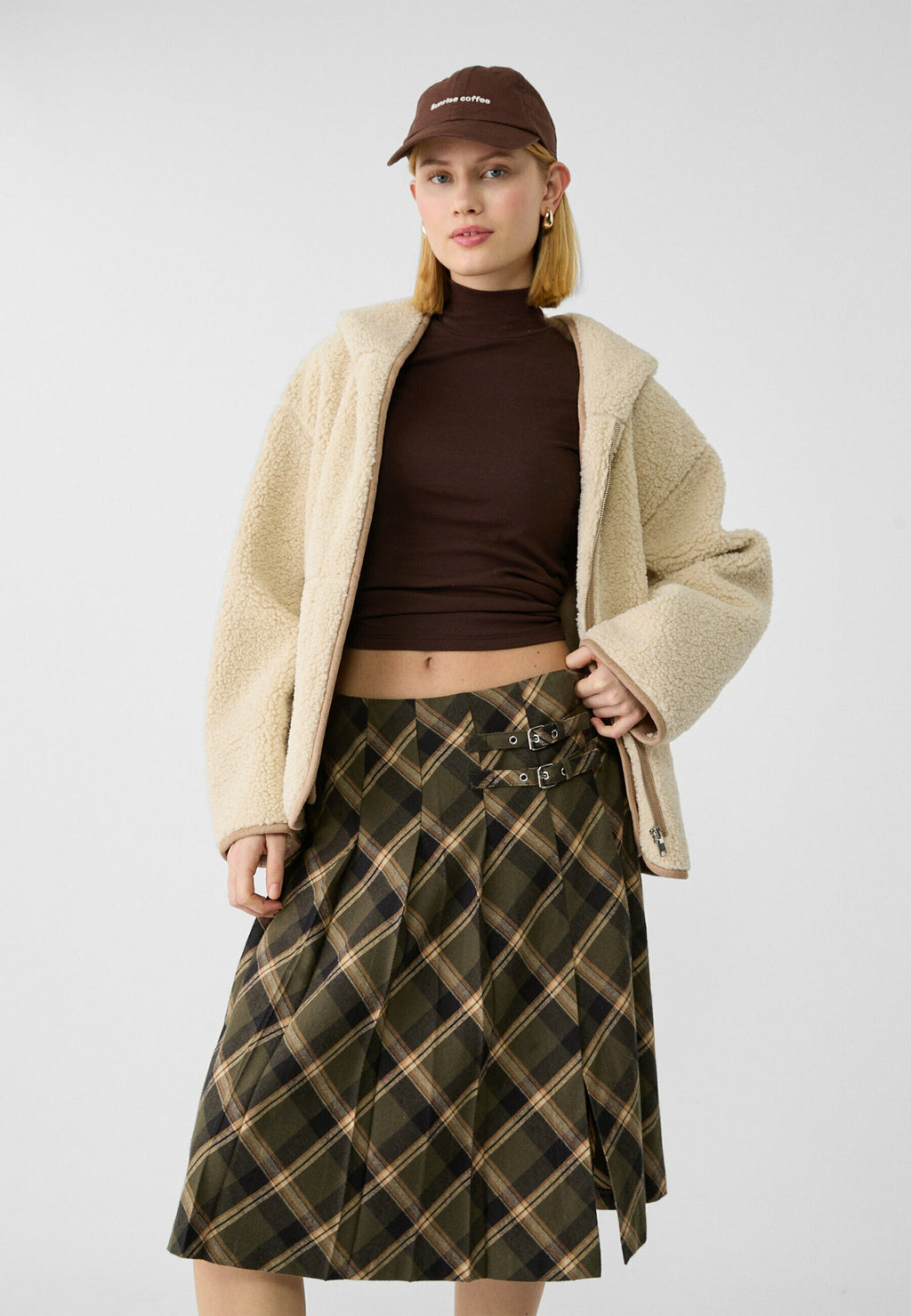 Stradivarius CHECK MIDI BUCKLES