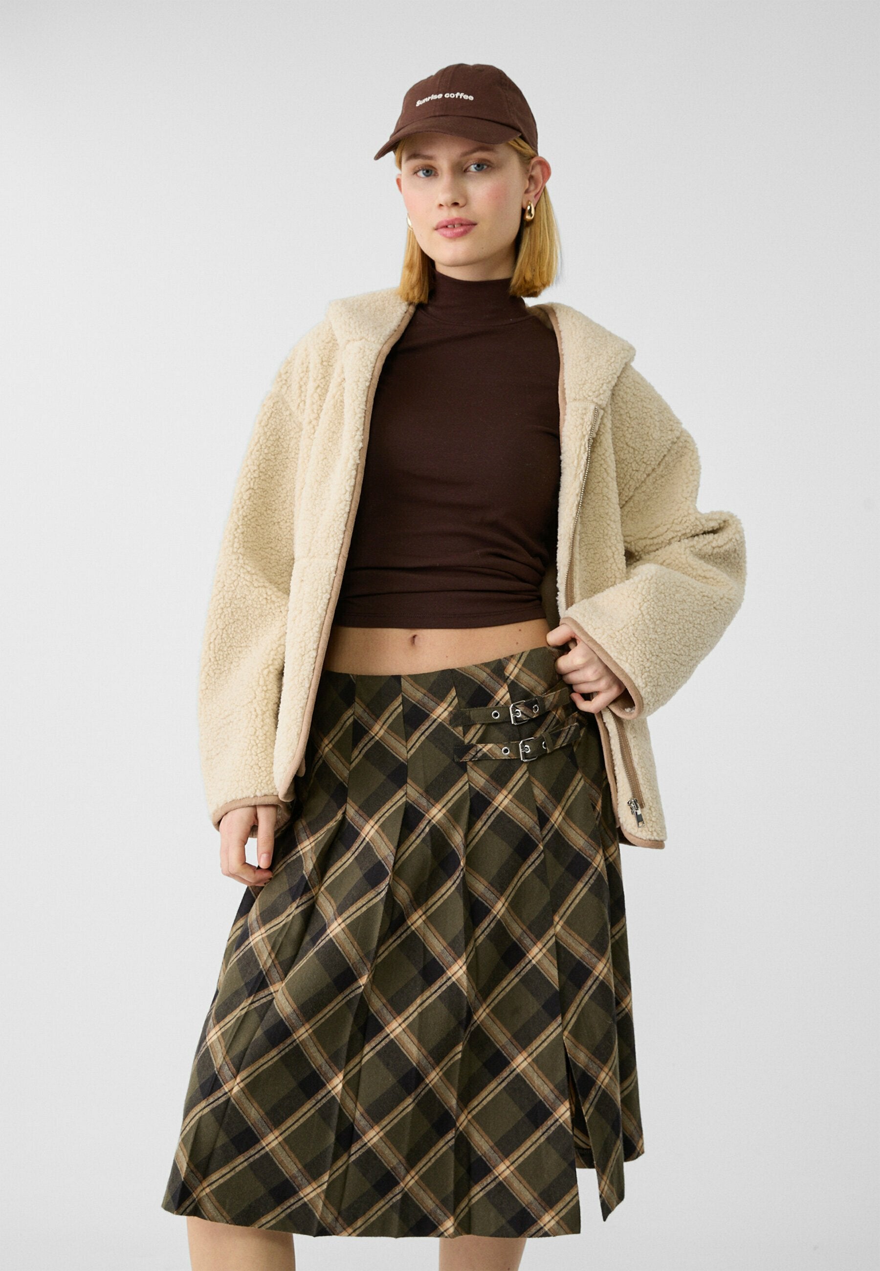 Stradivarius CHECK MIDI BUCKLES