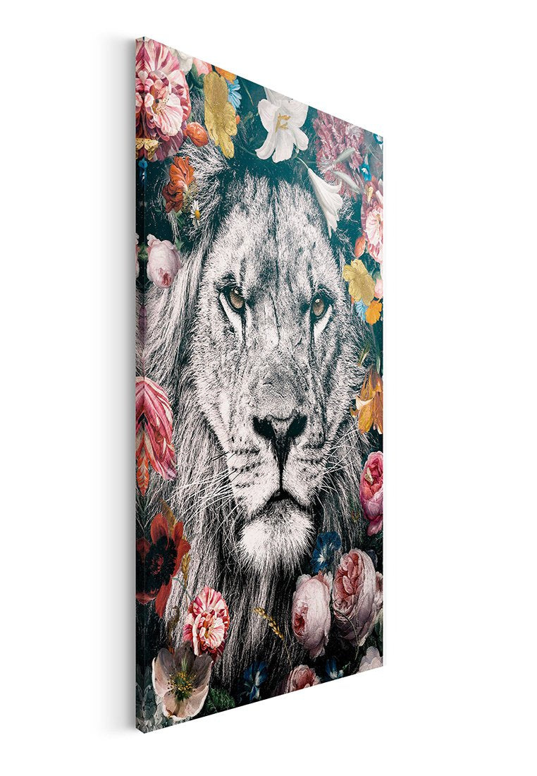 Orange Wallz FLOWERY LION