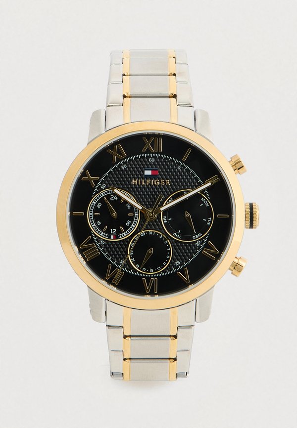 Tommy Hilfiger CLARK - Chronograph watch - silver-coloured/blue