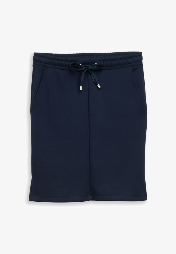 TOM TAILOR HIGH WAIST SCUBA  MIT GUMMIBUND - Pencil skirt - sky captain blue