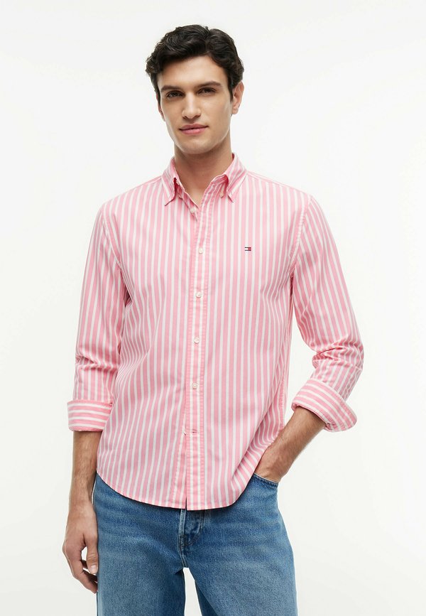 Tommy Hilfiger FLEX POPLIN SEASONAL STRIPE SHT - SEASONAL PATTERN - Shirt - doll pink   stripe