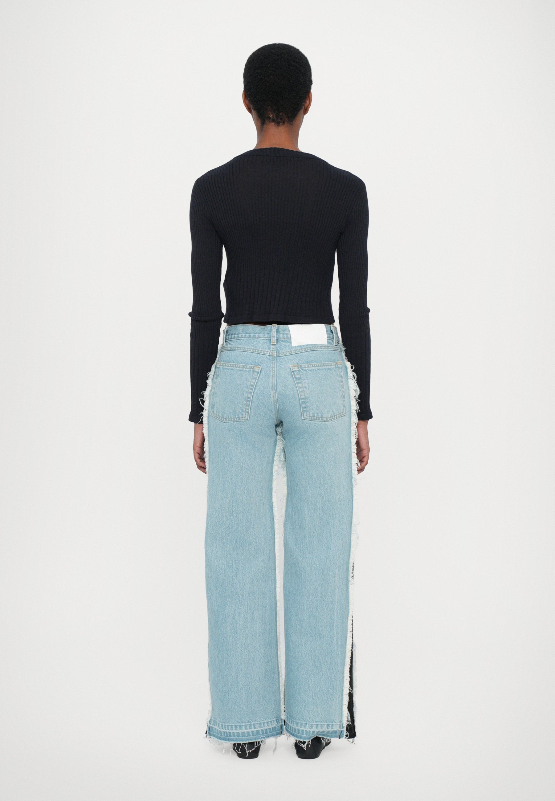 Ksenia Schnaider VINTAGE EFFECT WITH CONTRAST SIDE PANELS
