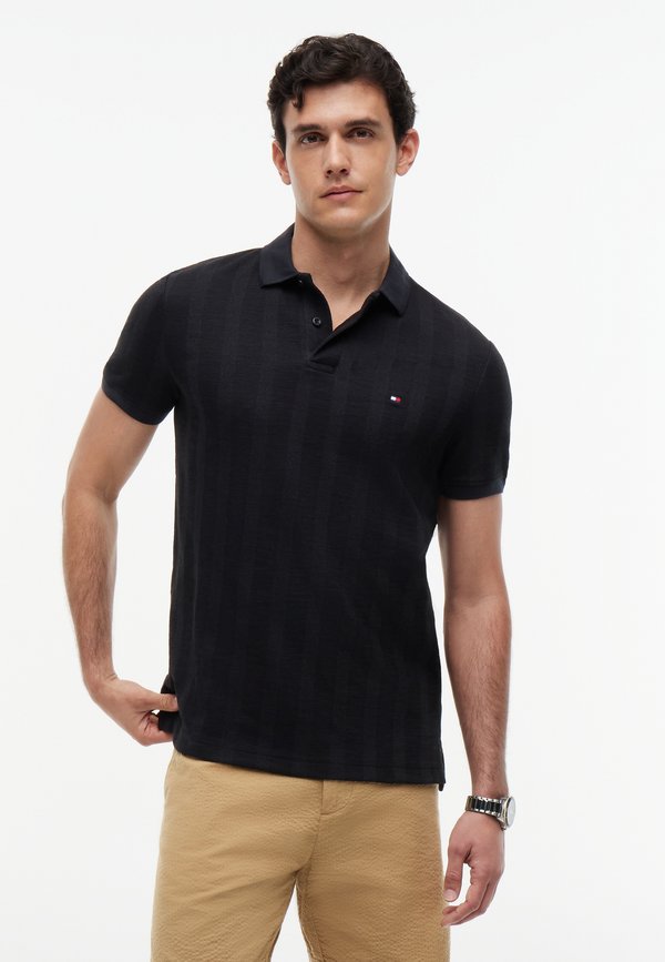 Tommy Hilfiger VERTICAL TONAL STRIPE REG POLO - ELEVATED ESSENTIALS