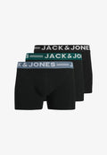 Jack & Jones SENSE TRUNKS 3-PACK NOOS - Trunks - black