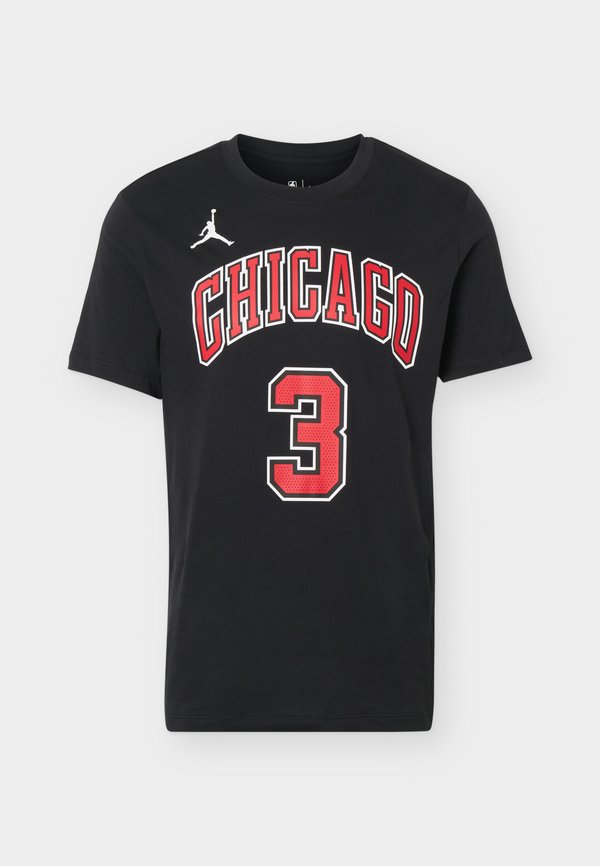 Nike Performance NBA CHICAGO BULLS TEE JOSH GIDDEY - Club wear - black