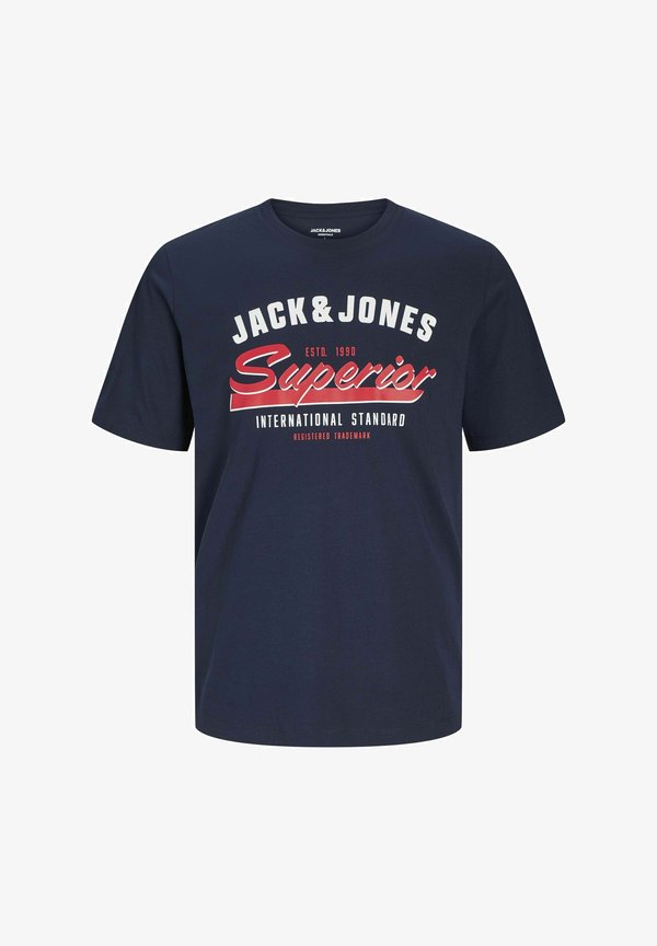 Jack & Jones Logo - Print T-shirt - sky captain