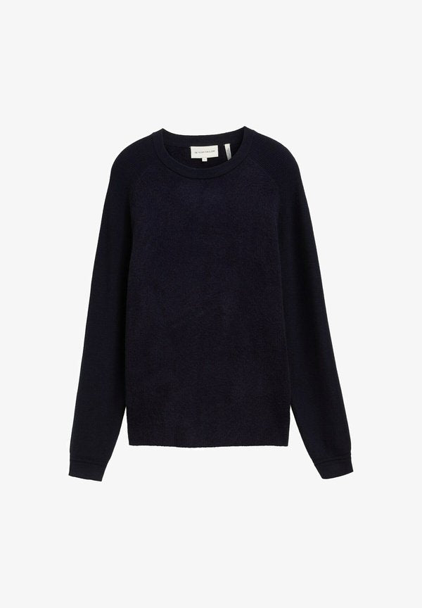 TOM TAILOR Jumper - knitted navy melange