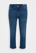 Vero Moda Curve Slim fit VMCAMARA Mid rise Straight - Relaxed fit jeans - medium blue denim