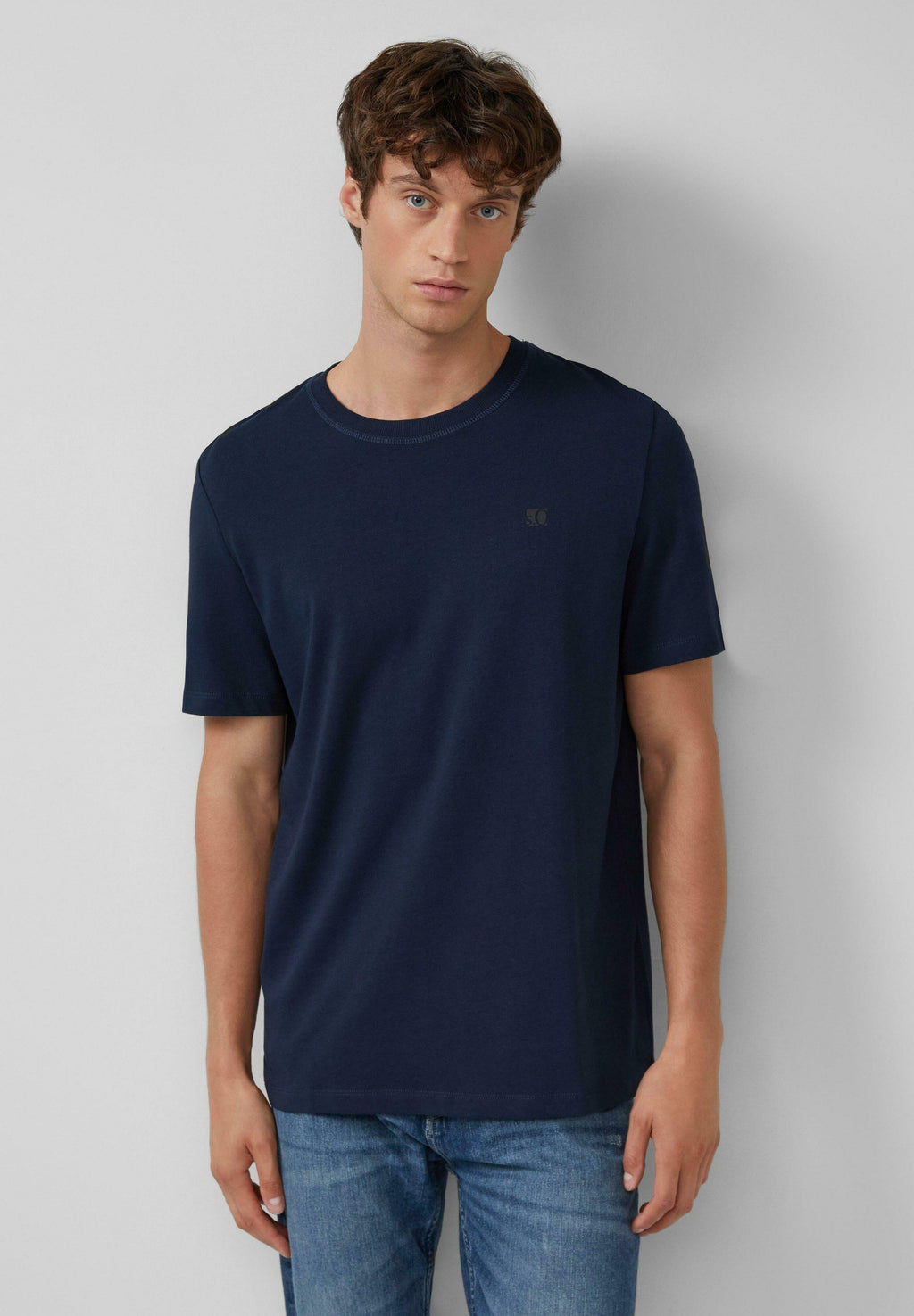 s.Oliver HEAVY MIT CREW NECK UND LOGO-PRINT