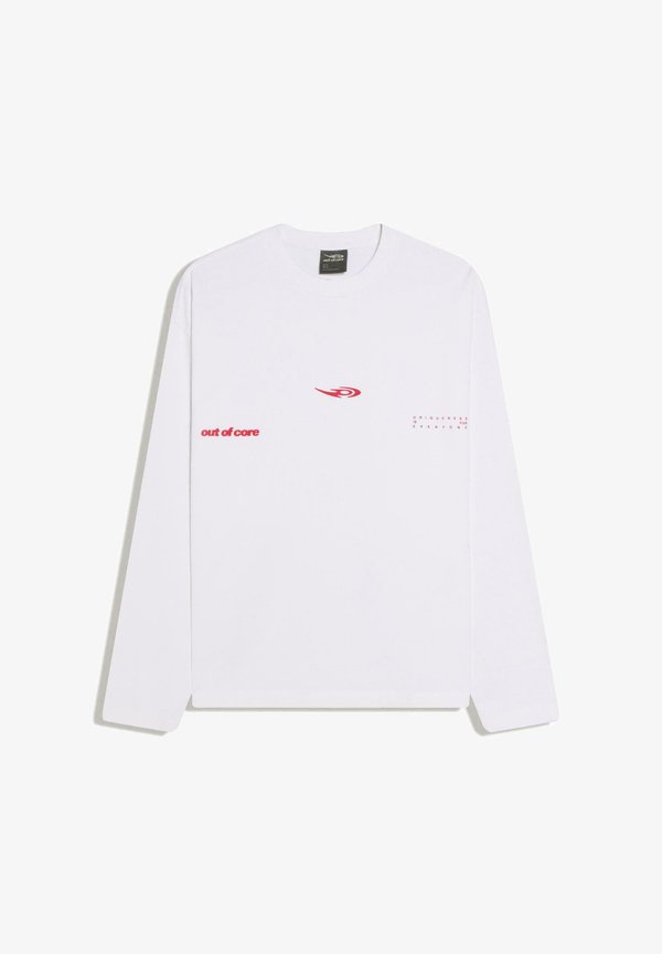 Bershka OUT OF CORE LONG SLEEVE - TSHIRT - Long sleeved top - white