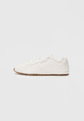 Tommy Hilfiger LOW PROFILE LOGO LEATHER TRAINERS - Trainers - ecru