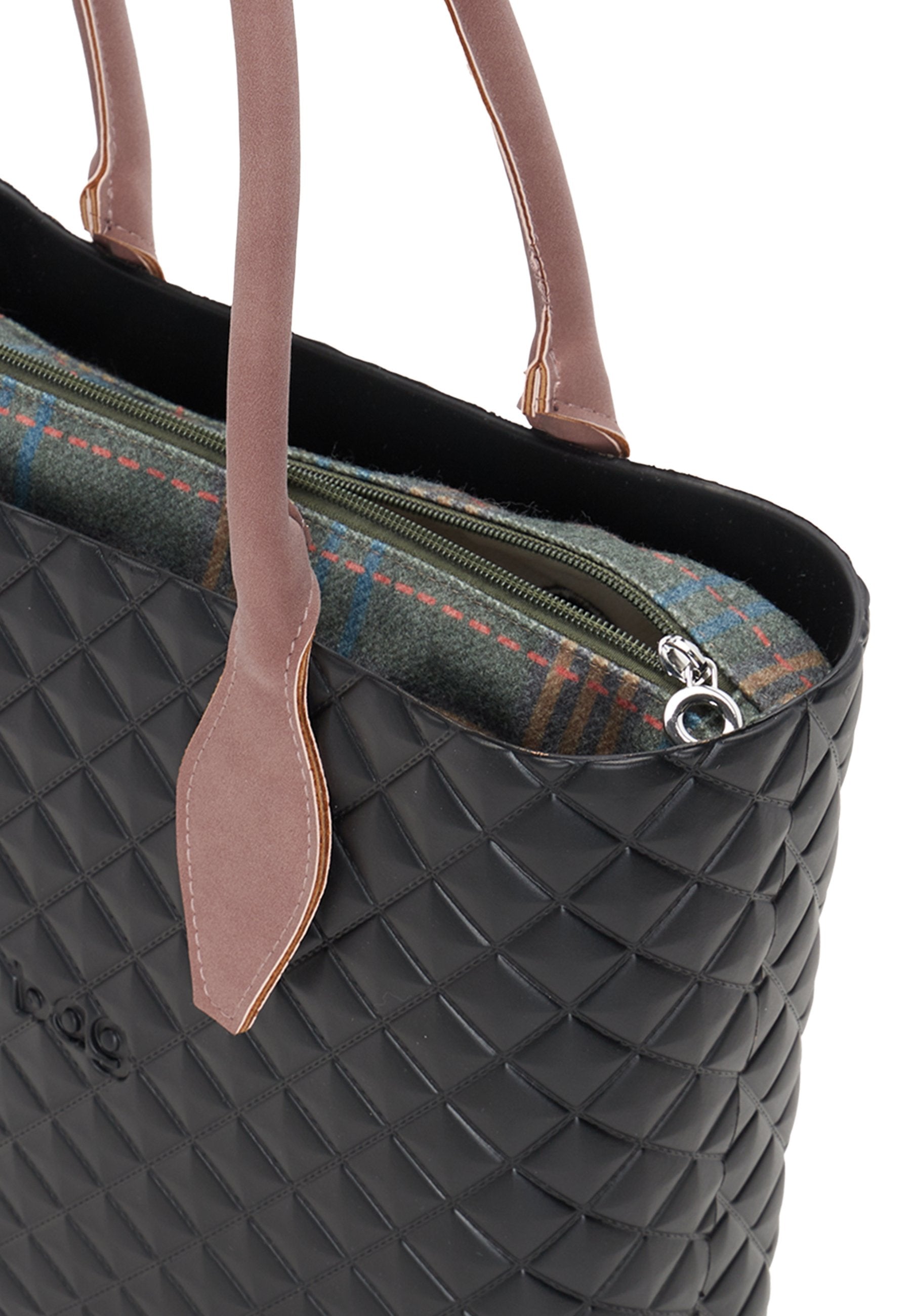 O Bag COMPOSTA  URBAN MIDI MANICO LUNGO A ROMBO  SCOTTISH