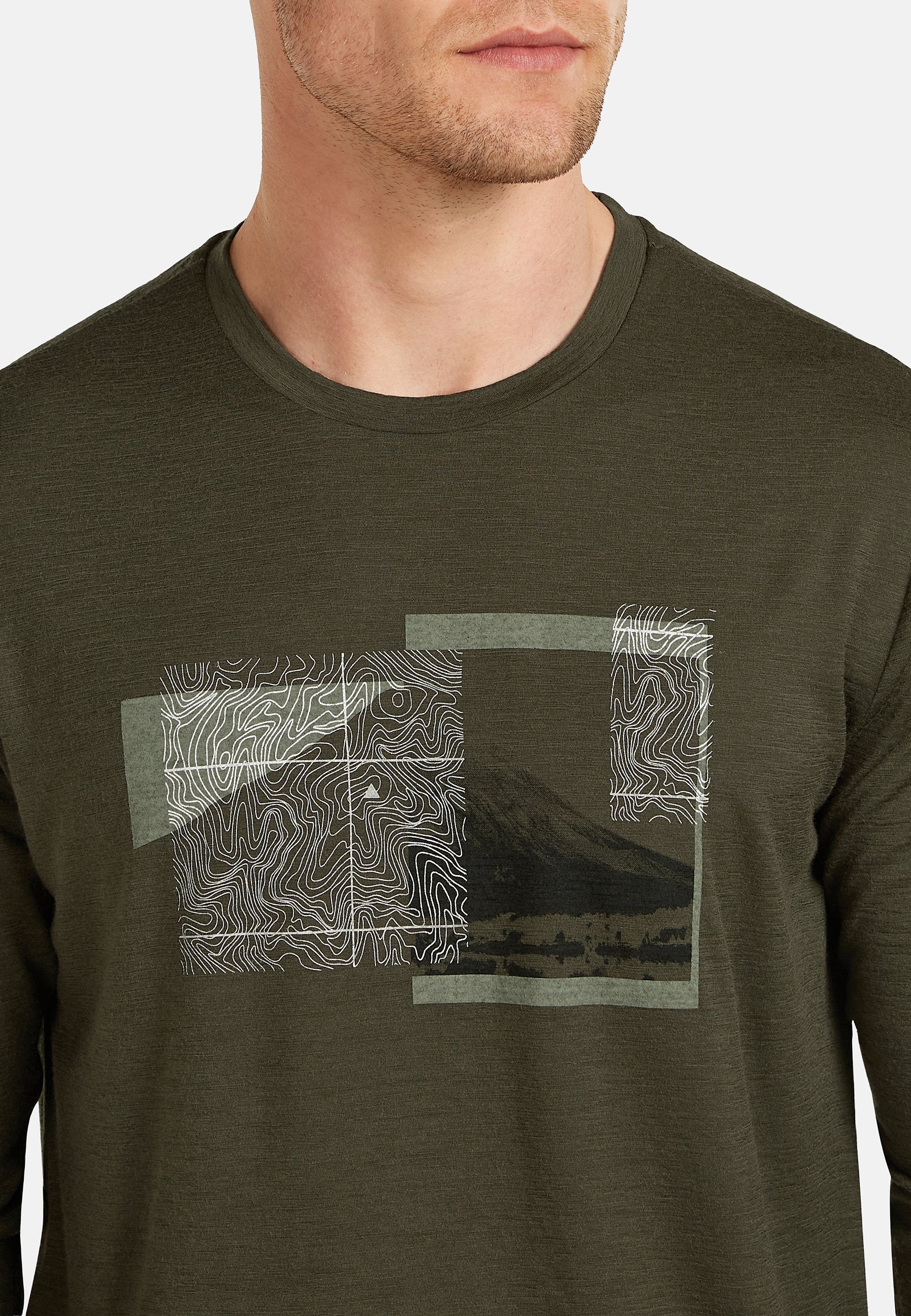 icebreaker M MER 150 TECH LITE LS TEE PEAK BAL