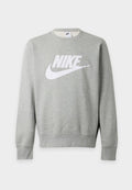 Nike Sportswear M NK CLUB BB GFX CREW - Sweatshirt - grey heather/white