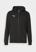 Puma TEAMGOAL CASUALS HOODED JACKET - Zip-up sweatshirt - black/white