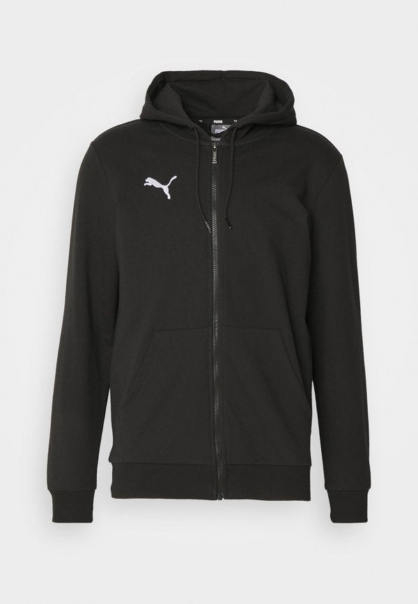Puma TEAMGOAL CASUALS HOODED JACKET - Zip-up sweatshirt - black/white