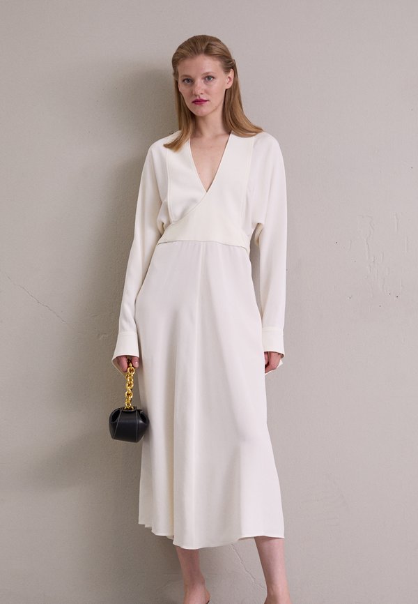 Victoria Beckham WRAP MIDI DRESS