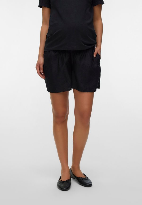 Vero Moda Maternity VMMODETTE WIDE SHORTS  - Shorts - black