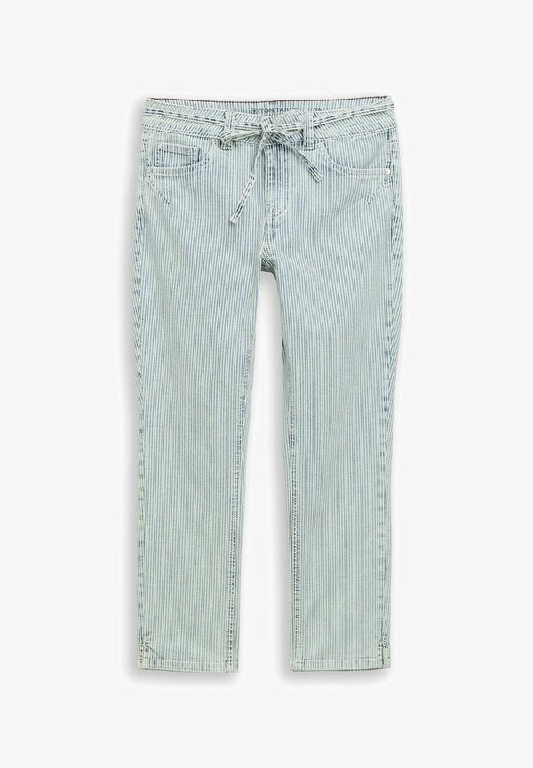 TOM TAILOR TTLENE SLIM FIT - Slim fit jeans - denim offwhite stripe