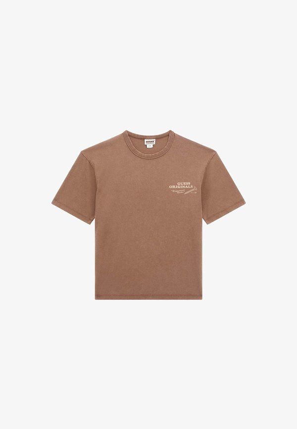 Guess Print T-shirt - braun