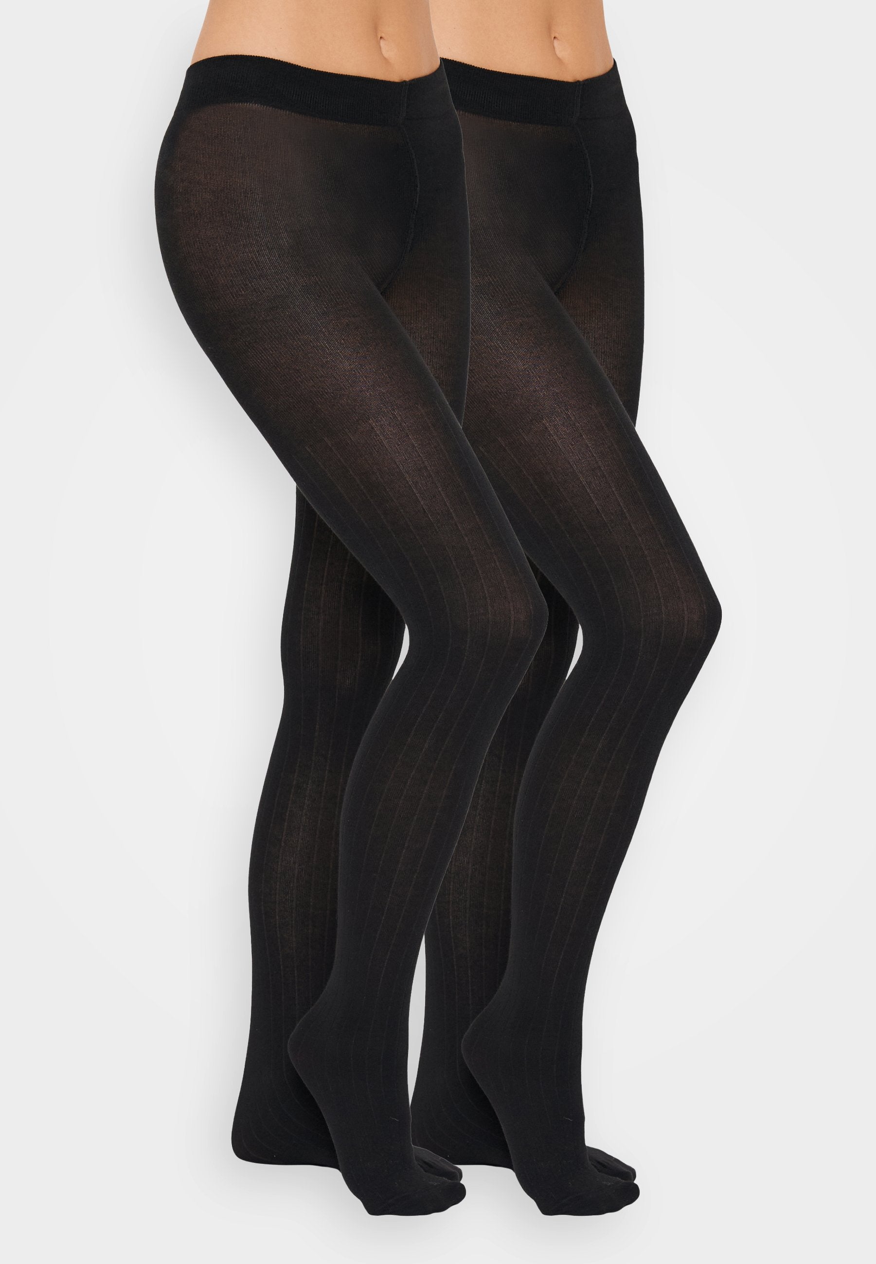 Anna Field RIBBED MODAL BLEND KNITTED TIGHTS 2 PACK
