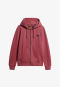 Superdry & Co Zip-up sweatshirt - washed rich burgandy