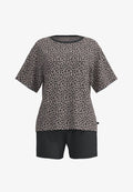 TOM TAILOR SHORTY SET - Pyjama set - braun-mittel-allover
