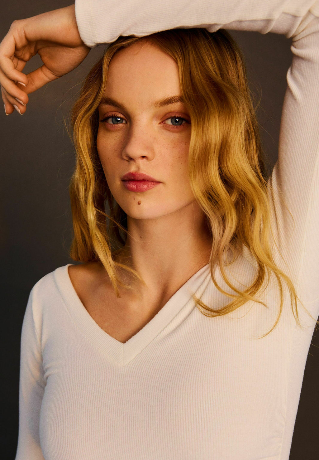 Bershka WITH GATHERED V-NECK