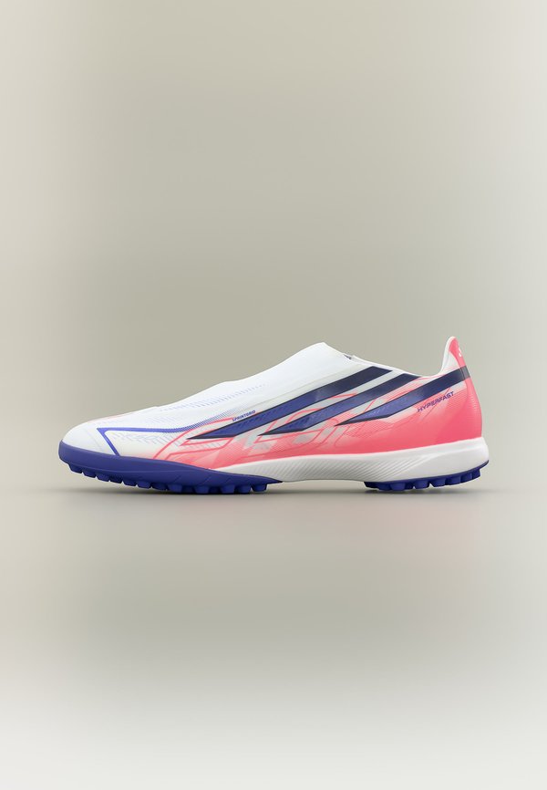 adidas Performance F50 HYPERFAST LEAGUE TF - Turf football boots - footwear white/solar purple/solar turbo