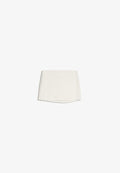 Bershka SEQUINNED - Mini skirt - white