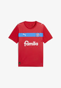 Puma Print T-shirt - red ignite blue white