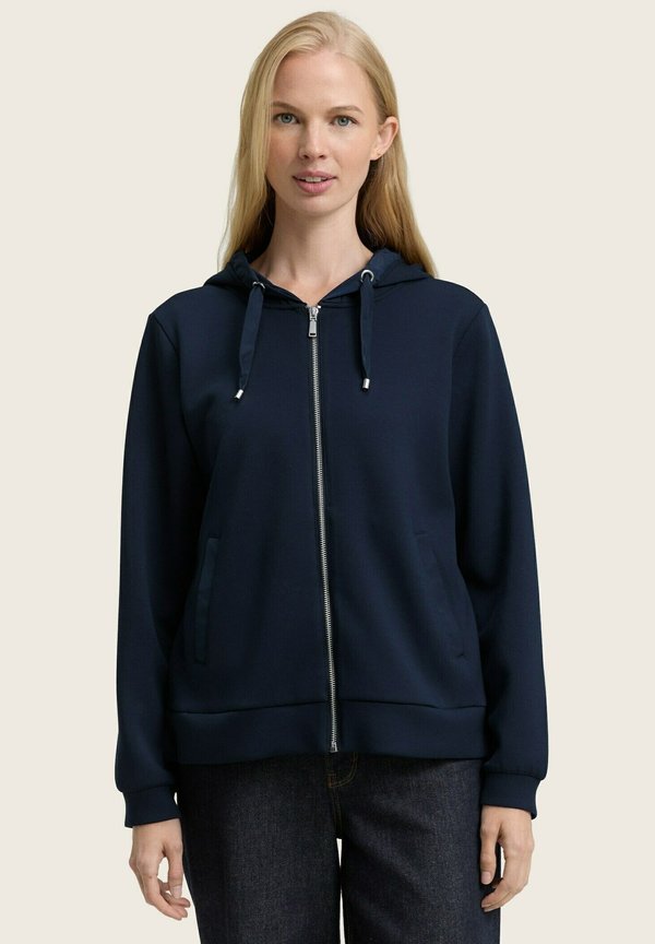 TOM TAILOR Zip-up sweatshirt - sky captain blue