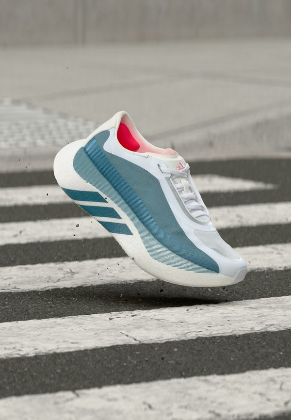 adidas Performance HYPERBOOST EDGE - Road running shoes - footwear white/petrol metallic/lucid red