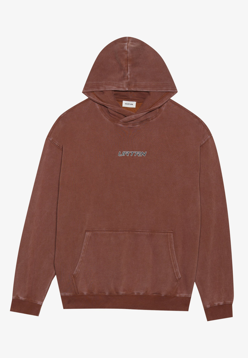 YOURTURN UNISEX RELAXED FIT WASHED HOODIE