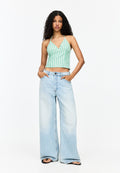PULL&BEAR STRIPED HALTER