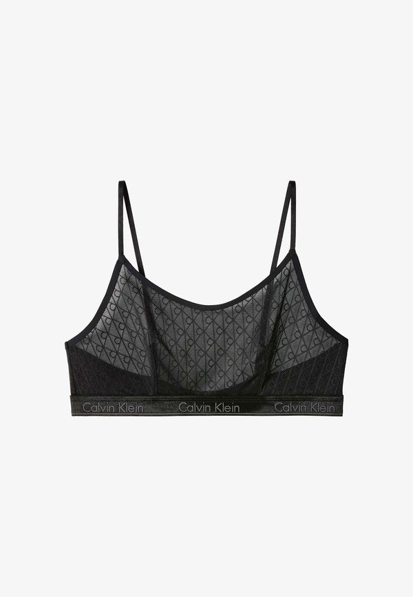 Calvin Klein UNLINED BRALETTE - Bustier - black