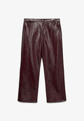 Vero Moda Curve Wide-fit VMCTESSA High rise Wide Leg Fit - Trousers - winetasting