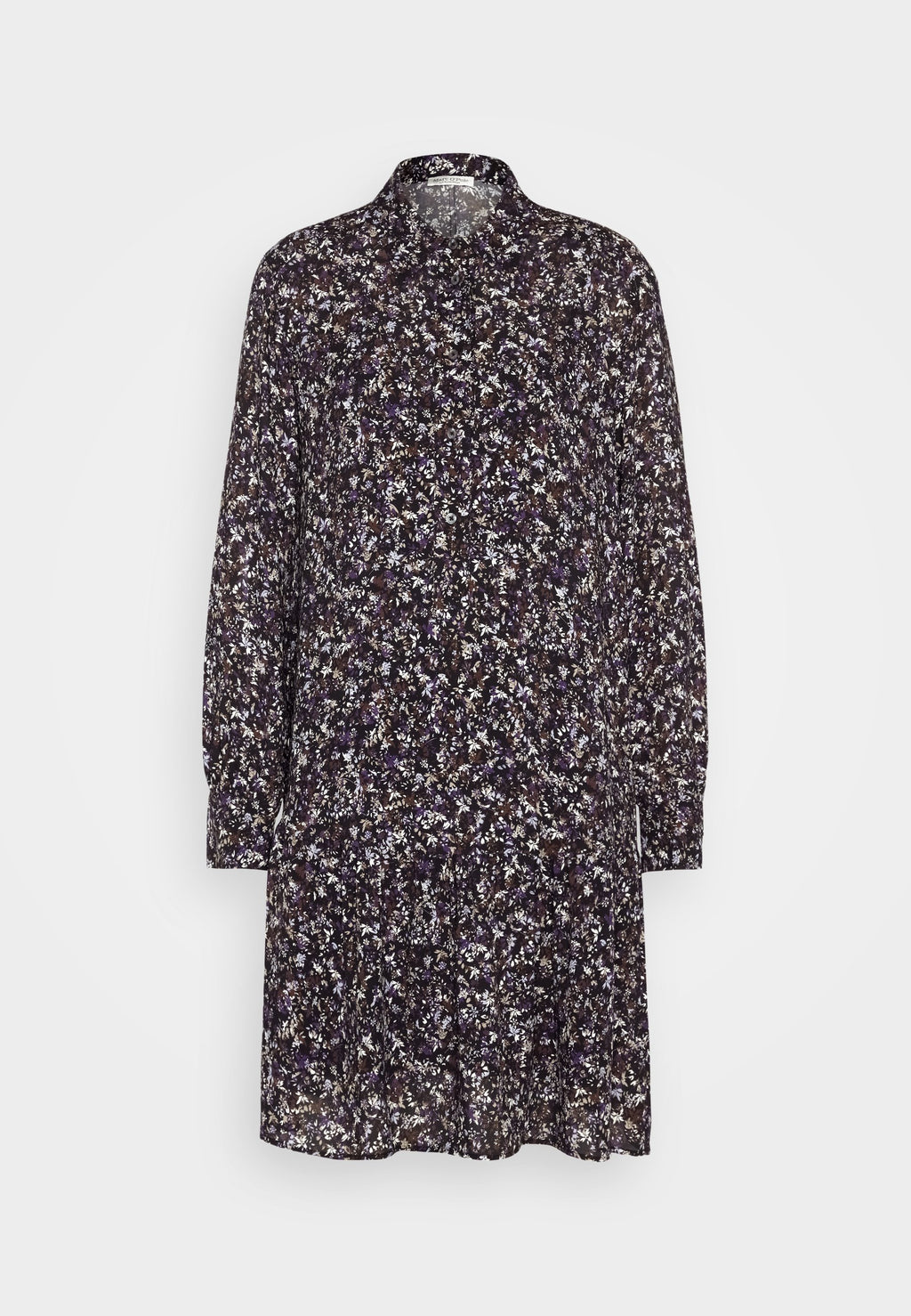 Marc O'Polo DRESS A SHAPE SHIRT STYLE VOLANT SKIRT LONG SLEEVE KENT COLLAR