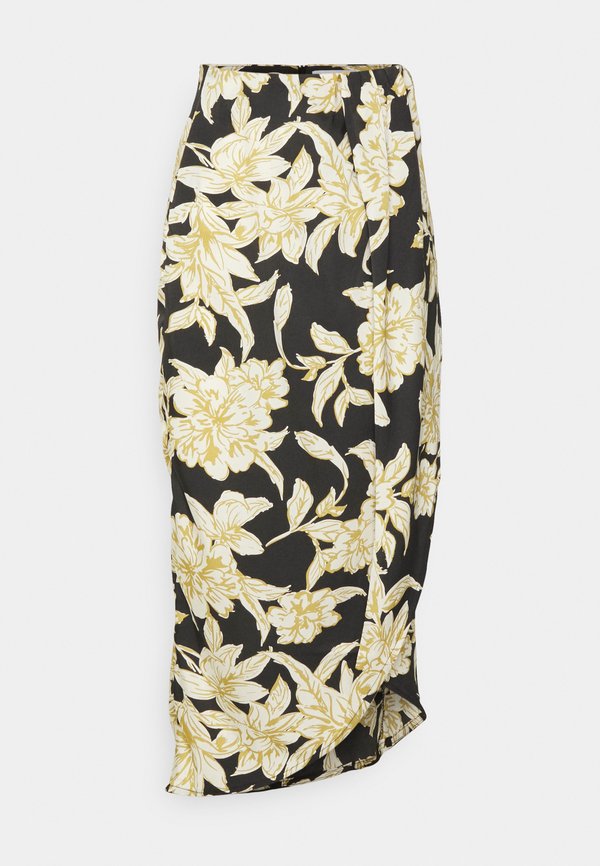 IN THE STYLE TERRIE MCEVOY FLORAL PRINT DRAPED FRONT MIDI