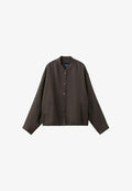 Mango Bomber Jacket - dark brown