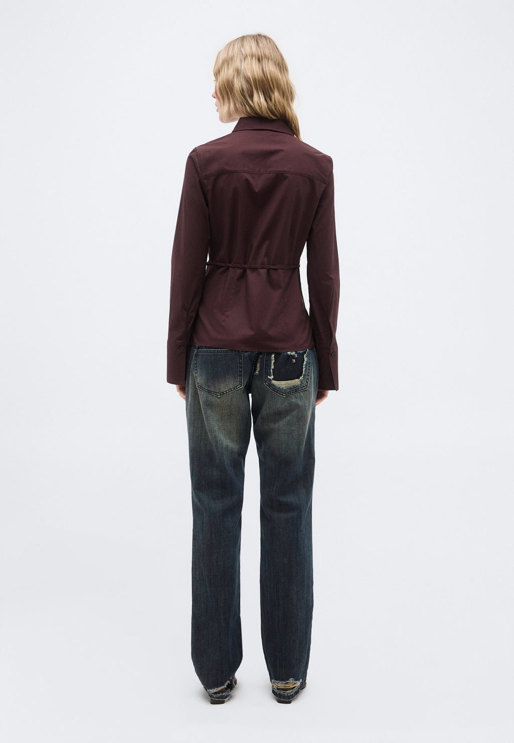 Gina Tricot SHAPED TIE BLOUSE