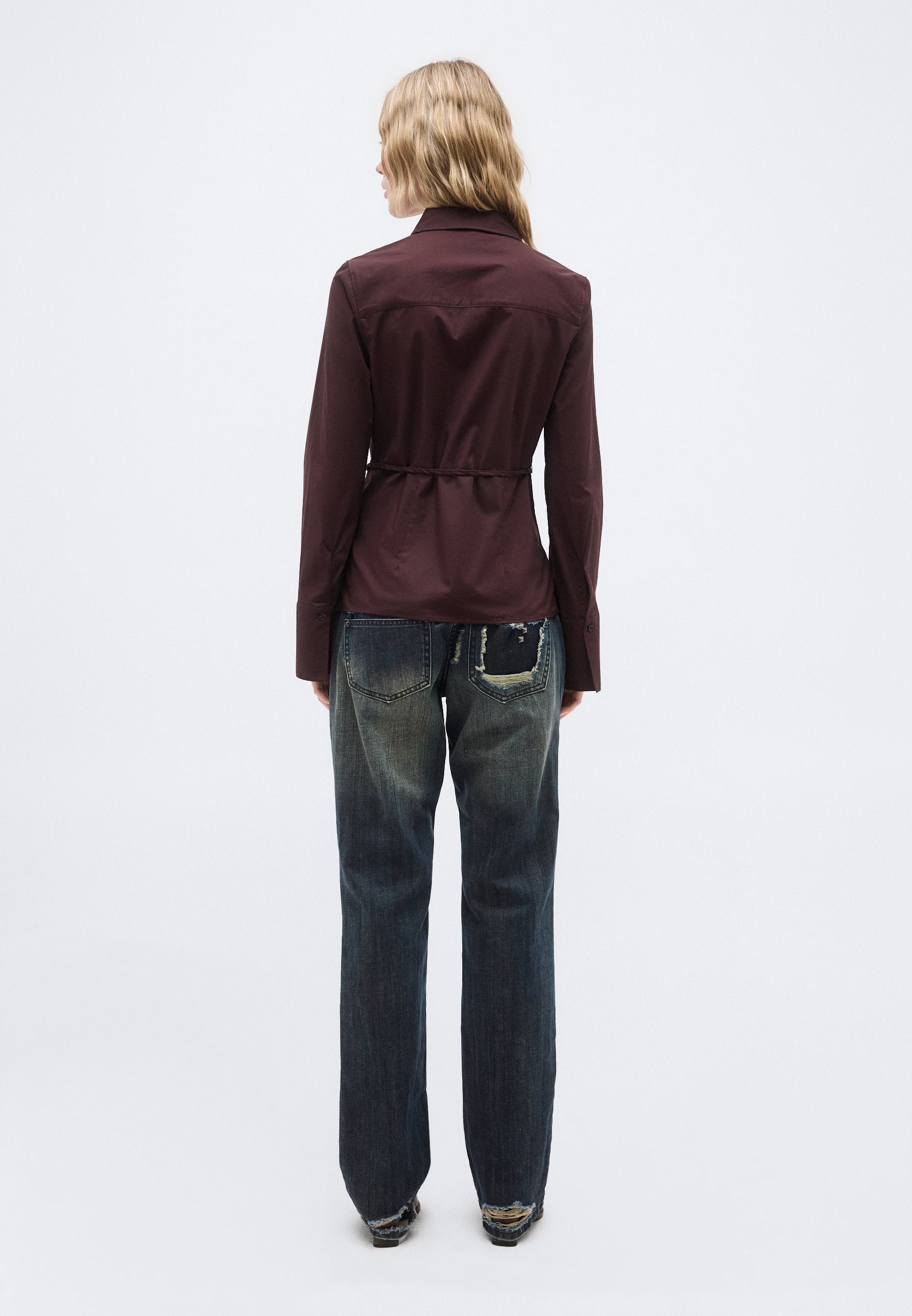 Gina Tricot SHAPED TIE BLOUSE
