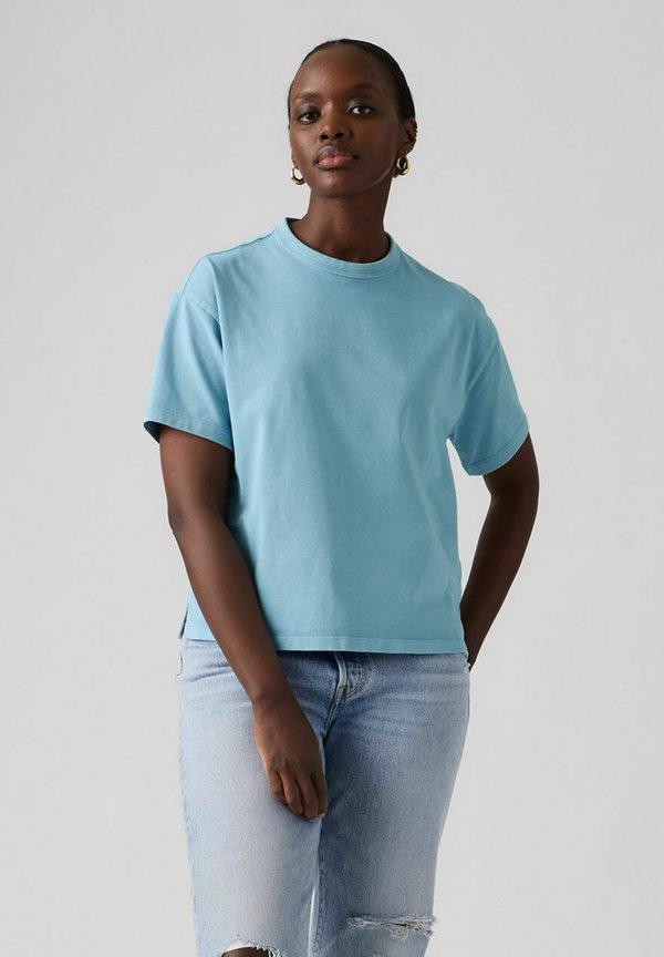 Levi's® VINTAGE SS TEE CORA - Basic T-shirt - glacier lake garment dye - blue -