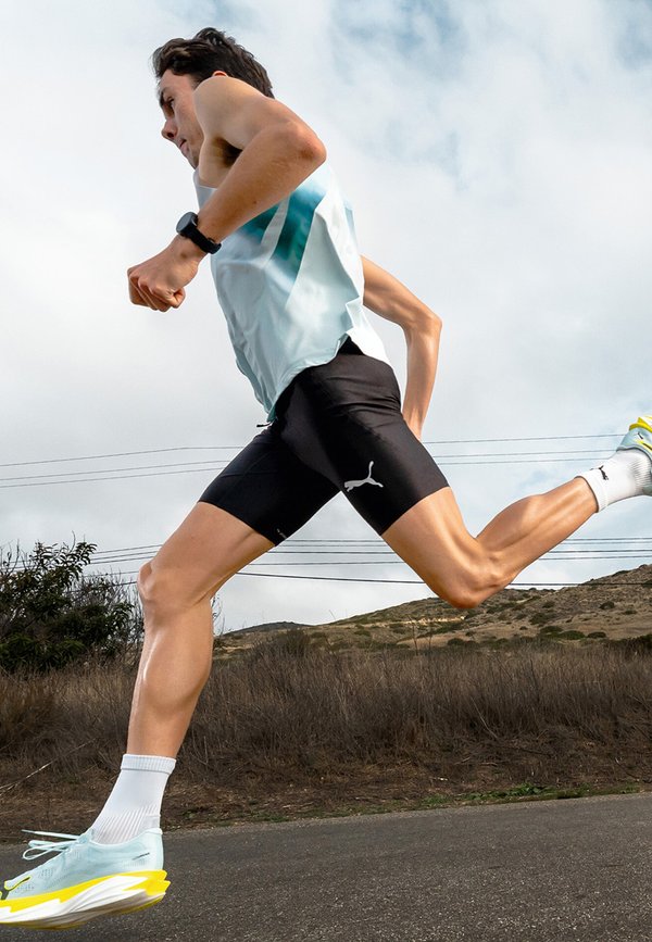 Puma DEVIATE NITRO™ ELITE 4 LAUFSCHUHE - Road running shoes - fresh water lemon crush black white