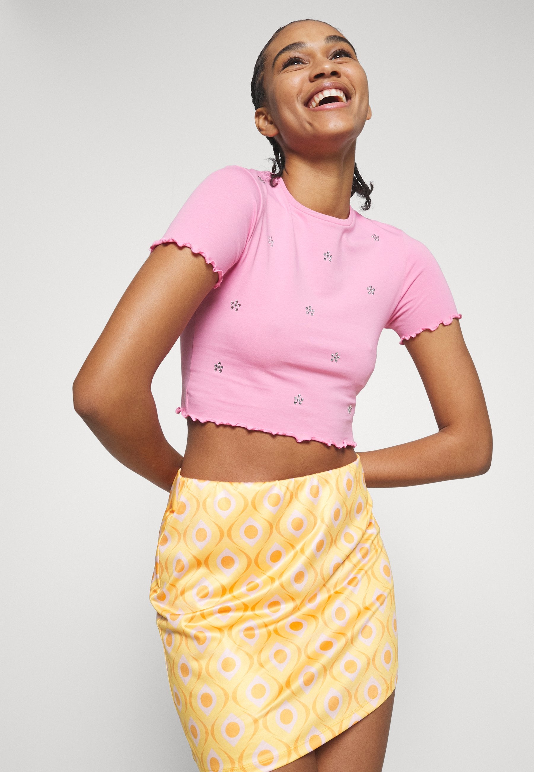 Noisy May NMSISSI ASYMMETRIC SHORT SKIRT