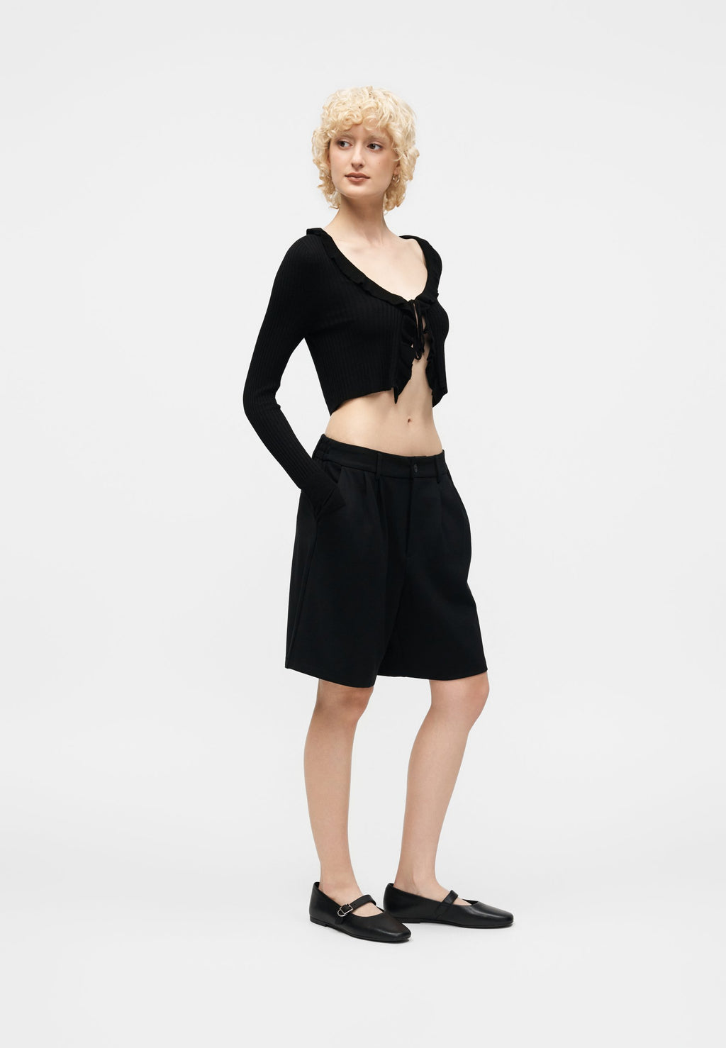 ONLY ONLMILA SHORT RUFFLE CARDIGAN